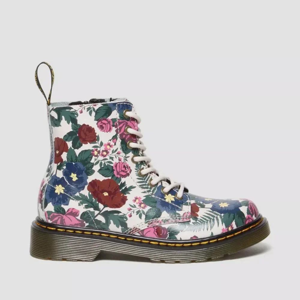 Dr. Martens 1460T English Garden Leather Lace Up Boots